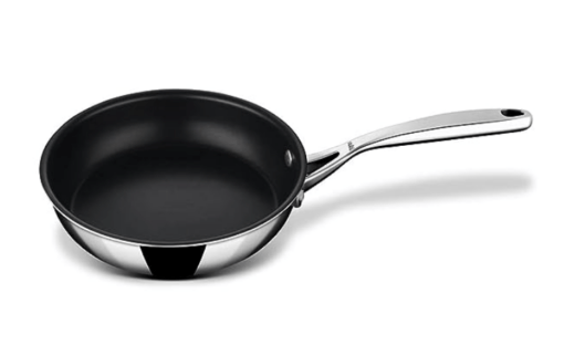 Stahl Triply Stainless Steel Artisan Nevrstick Frypan with Lid, 5420, 20cm, 1.3 Liters - Image 2